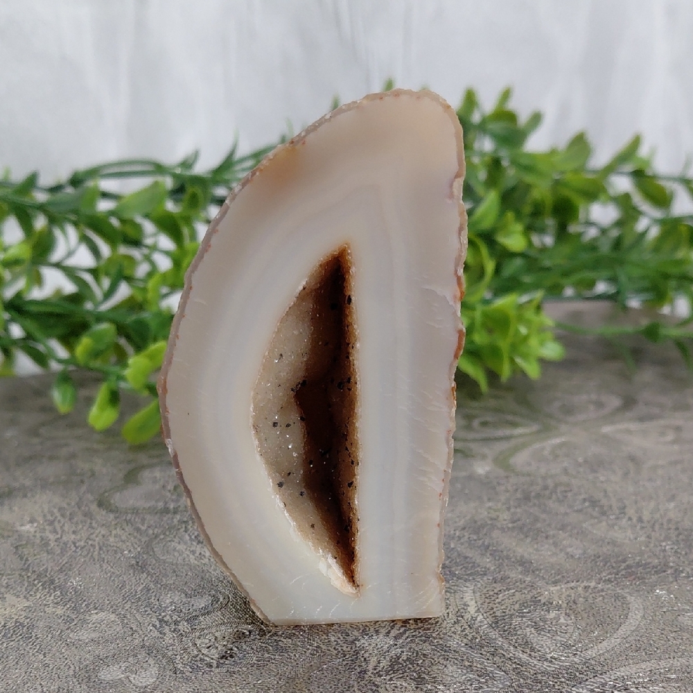 Natural Agate Geode Slice